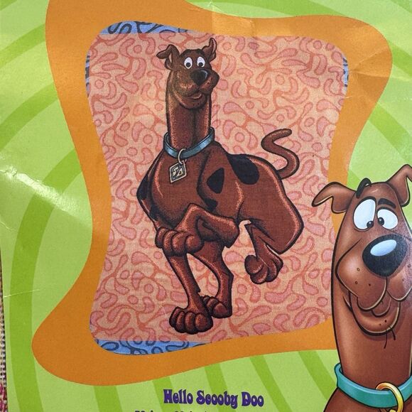 Vintage 2001 Scooby Doo Cartoon Network Woven Tapestry Throw 50x60 NIP RARE - Picture 2 of 9